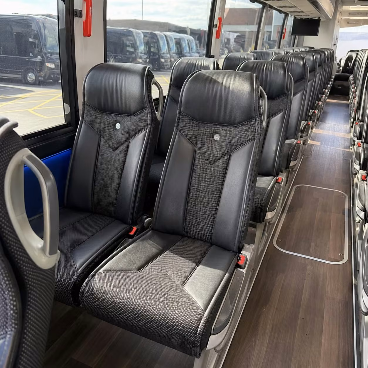 new braunfels charter bus rental interior