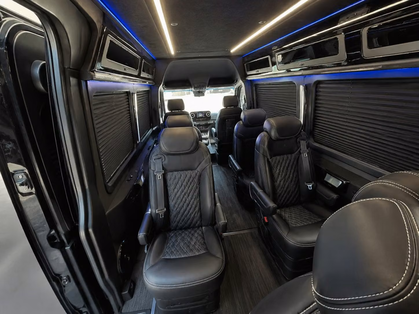sprinter van with driver inside